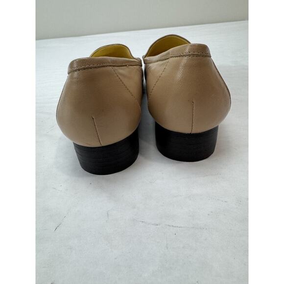Bellini Genuine Leather Loafer Shoes Tan Flats Neutral Boho Preppy Women Sz 5.5 - Picture 6 of 13